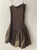 ADVBRIDGE  -  Spring Slim Temperament Dress Sexy Perspective Sling Hip Women's Short Skirt