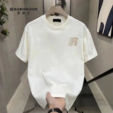 Advbridge Men‘s Wintern outfits 2024 Summer Korean Version Loose Casual Oversized Comfortable and Breathable Round Neck Printed Short Sleeved T-shirt for Men Advbridge Men‘s Wintern outfits