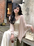 Advbridge Knitted Neck-mounted Long Dresses for Women Autumn New Elegant Fashions Slim Sleeveless Dress Evening Party Female Clothing