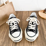 ADVBRIDGE  -  Unisex High-Top Vulcanized Canvas Sneakers Solid Green/Black Lace-Up All-Season Student Casual Shoes Low Top Skate Shoes