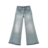Advbridge Streetwear Jeans Women Wide Leg Pants Denim Trousers Korean Fashion Hip Hop Vintage Designer Y2k Blue Washed Jeans Chic