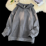 Advbridge New Suede Sweatshirt Men Retro Street Loose Hoodie Embroidery Pattern Gothic Style Hooded Sweatshirt Autumn Male Sweatshirts