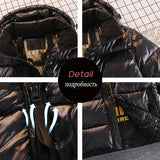 Advbridge 7XL Winter Men Fashion Warm Parkas Jacket Coat Men Hat Waterproof Thick Fleece Parka Men Casual Detachable Windproof Parkas Male