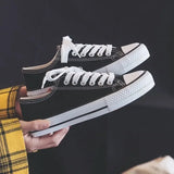 Advbridge Canva Women's Spring Summer New White Shoes Korean Style Ulzzang Trendy Harajuku Versatile Student Board Shoes Rubber Upper