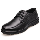 Advbridge New High Quality Genuine Leather Shoes Men Flats Fashion Men's Casual Shoes Brand Man Soft Comfortable Lace up Black ZH740