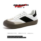 ADVBRIDGE  -  Men Dexun Shoes 2025 New Low Top Patchwork Casual Board Shoes Lace Up Retro Flat Sports Women Canvas Sneakers Couple