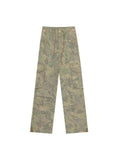 Advbridge Vintage Y2k Camouflage Cargo Pants Women Hip Hop Style Wide Leg Camo Pants Tie-dye Streetwear Grunge Aesthetic 90s Pants