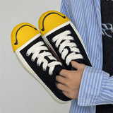 ADVBRIDGE  -  Low Top Japanese Leisure Men's Shoes All-Match Men's Smiling Canvas Shoes2025 Summer Breathable Season Comfortable Sneaker Breat