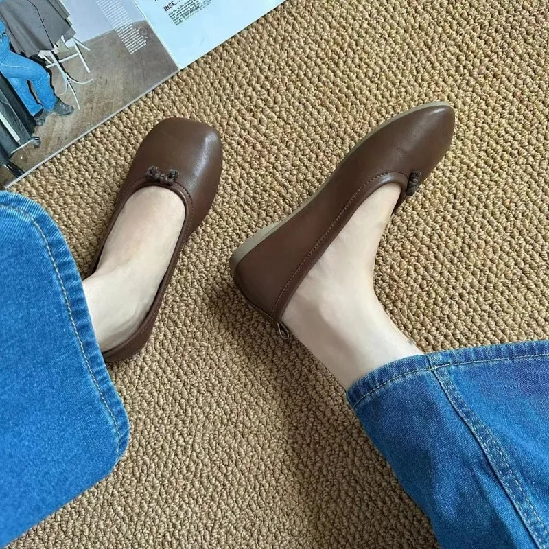 Advbridge Flats Shoes Women Loafers for Female Ballerinas Mary Janes Ladies on Sales with Free Shipping Mules Sandals Slingback Moccasins