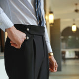 Advbridge Men Spring Autumn New Fashion Slim Fit Formal Trousers Mens Business Casual Suit Pants Male Long Solid Color Pants W205
