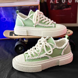 ADVBRIDGE  -  New Design Men Women Casual Skate Shoes Unisex Trendy Canvas Sneakers Breathable Soft Students Sports Shoes Lace Up 35-44