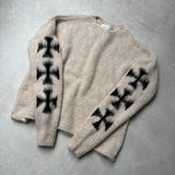 Advbridge Y2k Punk Goth street Men sweater Retro Hip Hop Winter warm knitwear Couple Harajuku trend Fashion casual oversized pullover