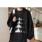 Advbridge Sweater man Vintage Christmas Tree Tassels Sweater Men Long Sleeve Fashion Loose Knitted Pullover Couples Unisex Streetwear