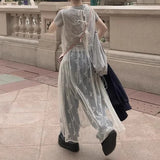 Advbridge Korea Chic Spring Elegant O-neck Back Lace Up Bow Printing Causal Tank Dress Women New Spicy Girl Y2k Dresses