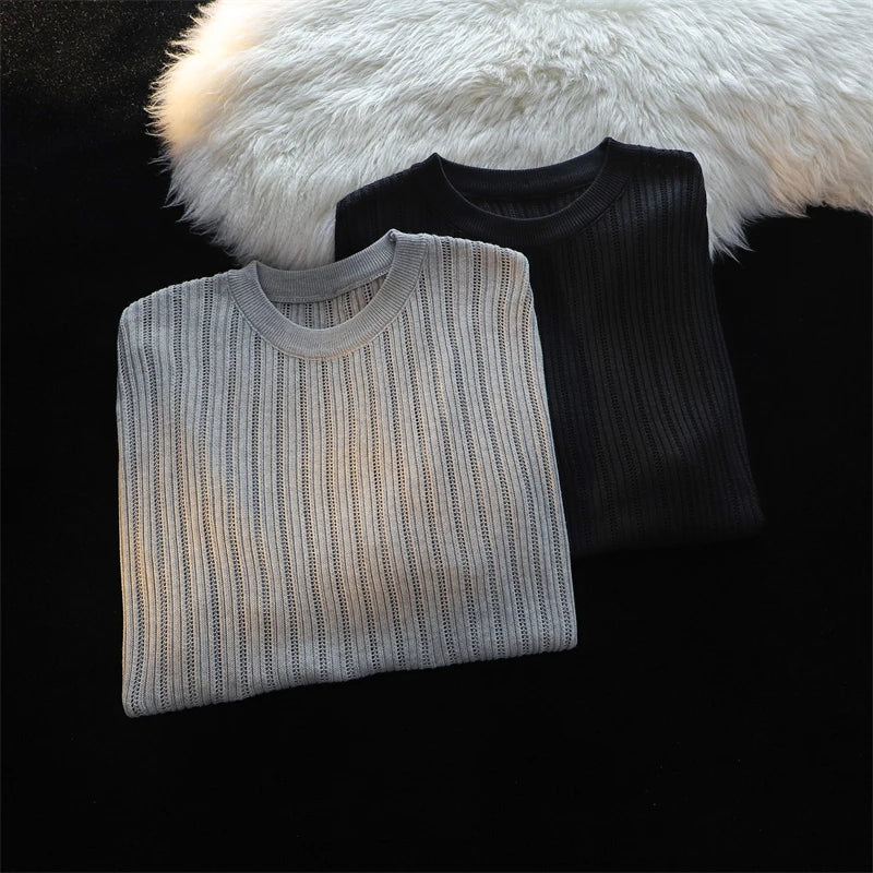 ADVBRIDGE  -  New Arrival Japanese Style T Shirt Men Fashion Autumn and Summer Cotton Tops Cotton Loose Street Hip Hop T-Shirts 2025 Q128