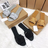 ADVBRIDGE  -  Designer Summer Flat Women's Slippers Shining Diamond Decoration Open Toe Beach Shoes Outdoor Walk Ladies Slides