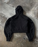 Advbridge Retro Zip Hoodie Y2K Mens Punk Rock Hip Hop Silhouette Oversized Hoodie Sweatshirt Casual Zip Jacket Clothes Streetwear