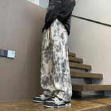 Advbridge American Tie-dye Pants for Men 2025 Autumn Ink Design Leggings Sweatpants Straight Loose Sports Casual Trousers