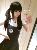 ADVBRIDGE  -  Korean Fashion Kawaii Emo Mini Dress Women Harajuku Dresses Indie Aesthetic Birthday Dress for Wome Streetwear
