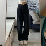 Advbridge American Retro Jeans Womens Distressed Washed Tassel Jeans Y2k Streetwear High Waist Slim Slim Fashion Versatile Flared Jeans