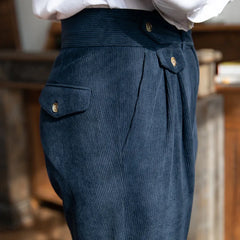 Advbridge High Quality Corduroy Trousers Pant For Man High Waist Office Dress Trouser Italian Men Busines Pant Pantalon Para Hombres