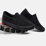 Advbridge Slip-on Shoes Cool Young Man Street Pure Black Footwear Breathable Flat Mens Casual Shoes Plus Size 45