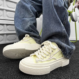 ADVBRIDGE  -  New Design Men Women Casual Skate Shoes Unisex Trendy Canvas Sneakers Breathable Soft Students Sports Shoes Lace Up 35-44