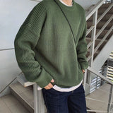 Advbridge Men Autumn Solid Color Wool Sweaters Slim Fit Streetwear Mens Clothing Casual Knitted Sweater Men Korean Fashion Pullovers