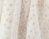 ADVBRIDGE  -  Pretty Girl Floral Print Mesh Strapless Mini Dresses Women Front Lace Up Bandage Birthday Party Dress French Bridesmaids Robe