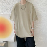 ADVBRIDGE  -  Men's Textured Short Sleeve T-Shirt Breathable Premium Quality Trendy Round Collar Summer Fashion Sizes Up to 8XL