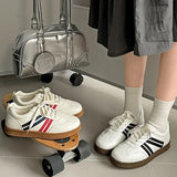 ADVBRIDGE  -  Retro Design Low Top Thick Soled Casual Sports Shoes for Women Autumn Fashion Trend Versatile Comfortable Non Slip Sneakers