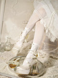 Advbridge French Fairy Lace-Up Single Shoe Ballet Thick With Lolita Design Sense Of Minority Evening Gentle Evening Wind Pumps
