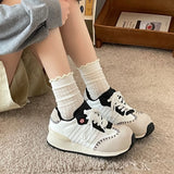 ADVBRIDGE  -  Retro Casual Shoes Women Spring New Edition Embroidered Design Versatile Sports Leisure Comfortable Lightweight sneakers