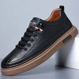 Advbridge Men's shoes spring and autumn style 2024 new trend versatile men's casual shoes board shoes leather soft sole breathable leather