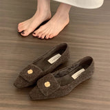 Advbridge Designer Vintage Women Loafer Shoes Fashion Shallow Slip On Shoes 2025 Spring Autumn Elegant Low Heels Shoes