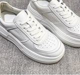ADVBRIDGE  -  White Sneakers for Womens 2025 Spring Summer New Genuine Leather Shoes for Women Sports Leisure Shoes Women's Platform Sneaker