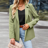 Advbridge Casual Cardigan Women's Loose Blazers Solid Color Autumn and Winter All-Match Coat Professional Suit for Female New Design