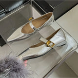 ADVBRIDGE  -  High Heeled Shoes for Women 2025 Spring Thick Heels That Are Not Tiring Retro Single Shoes Woman Black French Pointed Work Shoes