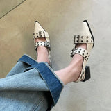 Advbridge Pointy Mary Jane Shoes for Women 2023 Summer Model with Skirt Small Leather Shoes Retro Chunky Single Shoes for Women