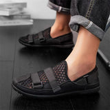 ADVBRIDGE  -  Outdoor Multi-functional Walking Shoes for Men with Large-sized Breathable Mesh and Convenient Layover for Casual Sports