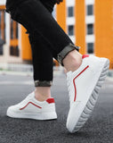 ADVBRIDGE  -  High Quality Men's Leather Casual Sneakers Man Classic Versatile White Shoes Comfortable Outdoor Walking Shoe Male Shoes