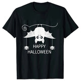 Advbridge Men's T-shirt for Men Fashion Happy Halloween Bat Printed Men T Shirt Short Sleeve Streetwear Summer Casual Men's Tshirts Tops