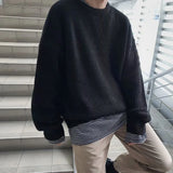 Advbridge Men Autumn Solid Color Wool Sweaters Slim Fit Streetwear Mens Clothing Casual Knitted Sweater Men Korean Fashion Pullovers