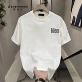 Advbridge Men‘s Wintern outfits 2024 Summer Korean Version Loose Casual Oversized Comfortable and Breathable Round Neck Printed Short Sleeved T-shirt for Men Advbridge Men‘s Wintern outfits