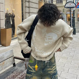 Advbridge Streetwear New Stylish Three-dimensional Pocket Washed Baggy Jeans Men Y2K Gothic Retro Popular Casual High Waist Wide Leg Pants