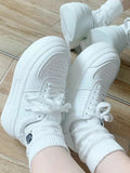 Advbridge White Sports Shoes Korean Women Platform Sneakers Casual Harajuku Tennis Female Vintage Vulcanize Designer Footwear