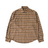 ADVBRIDGE  -  Spring Autumn Retro Plaid Print Men's Shirts Casual Lapel Collar Buttoned Long Sleeve Cardigan For Men Fashionable Cardigan