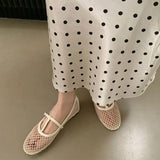 ADVBRIDGE  -  Summer New Women Flat Shoes Fashion Mesh Round Toe Ladies Casual Loafer Shoes Soft Flat Heel Dress Boat Shoes New Woman
