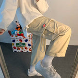 Advbridge Korean Style Wide leg Cotton Cargo Pants Men Streetwear Straight Hiking Oversize Baggy Sweatpants Casual Trousers Side Pocket