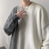 Advbridge Fashion Printed O-Neck Tie Dye Sweater Men's Clothing 2022 Autumn New Loose Casual Pullovers Long Sleeve All-match Korean Tops